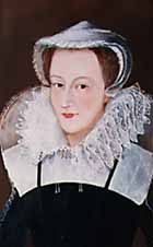 portrait of Mary, Queen of Scots wearing white cap and ruff